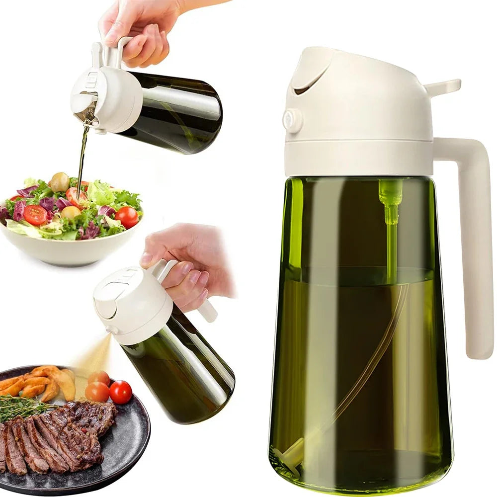 Light-blocking Dark Oil Sprayer Cooking 1 Olive Dispenser Bottle Qme WHITE
