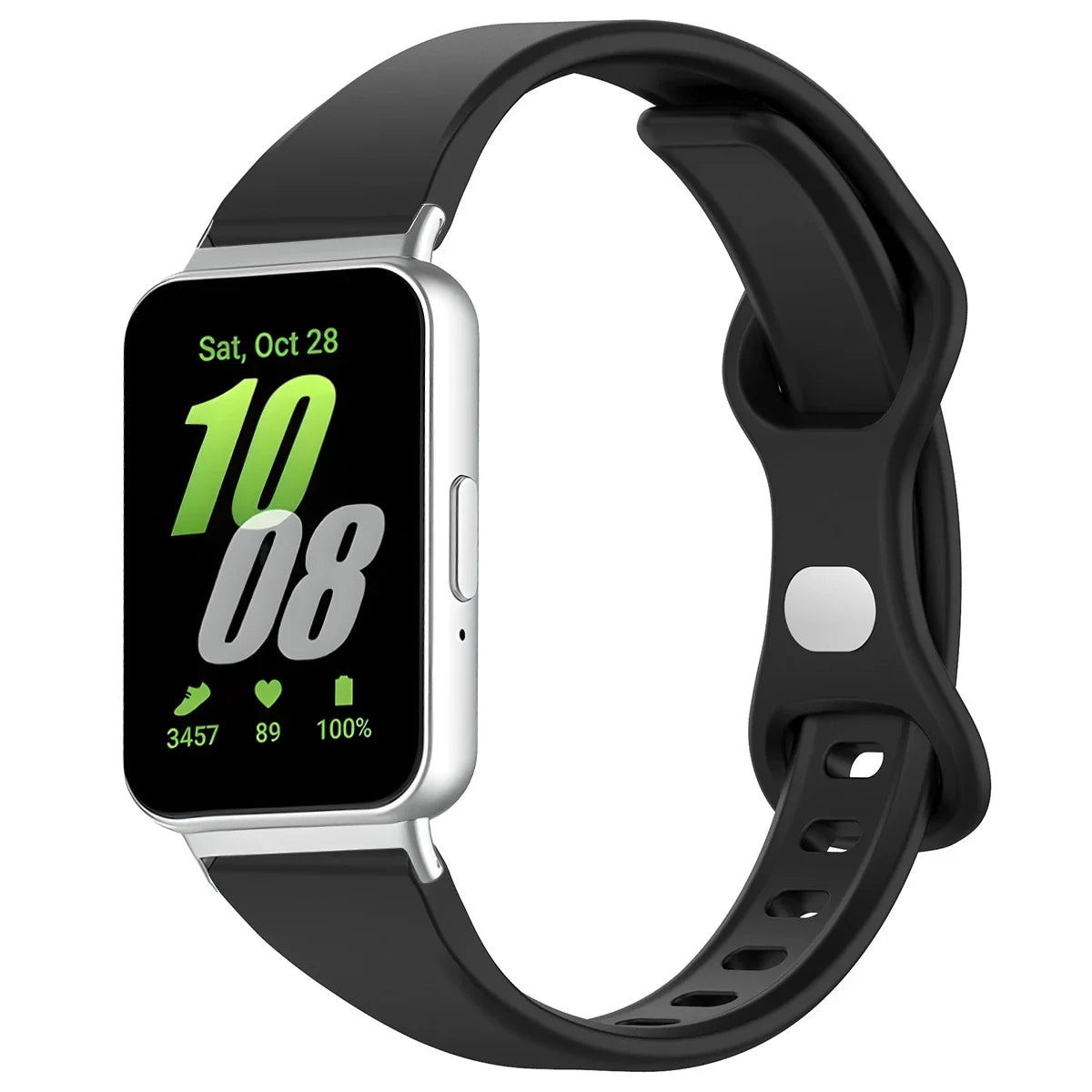 Strap for Galaxy Fit 3 Watch Strap Samsung Girls Adapter Woman Accessories Strap Band Bracelet Silicone Women Bracelet Qme B for Galaxy Fit 3