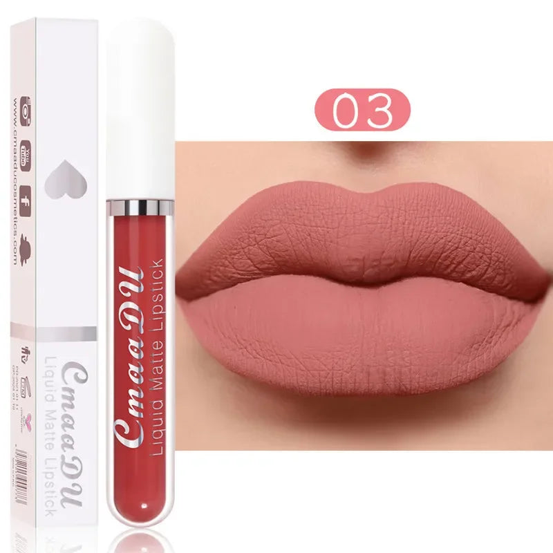 6 Colors Fashion Matte Lip Gloss Sets Natural Moisturize Waterproof