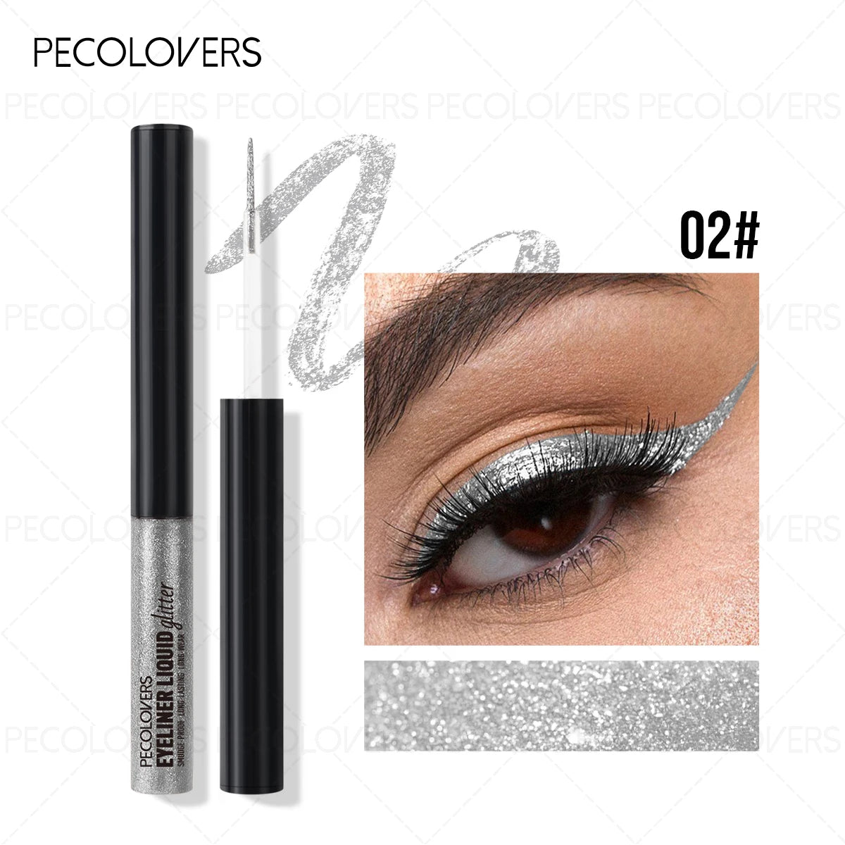 Dip-on Eyeliner Fine Shimmer Multi-color Options Suitable Various Qme 02