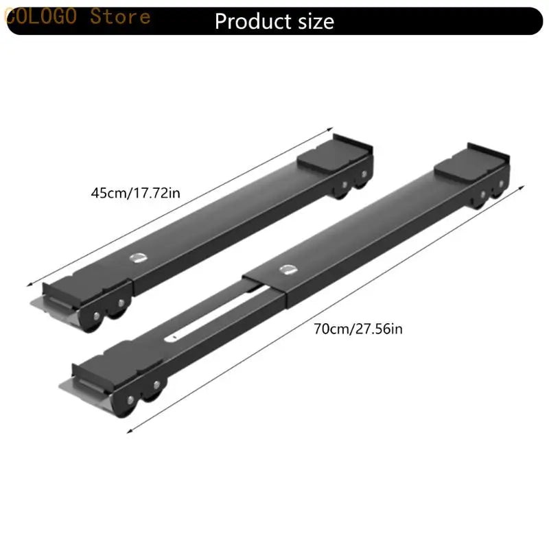 Adjustable Extendable Washing Machine Roller Washer Dryer Stand Heavy Qme