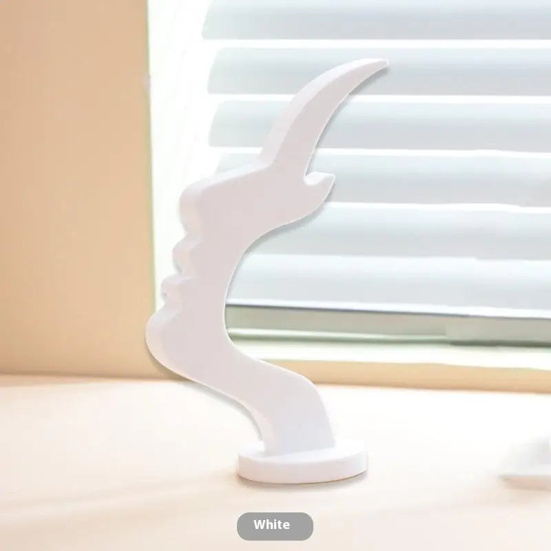Eyeglass Stand Glasses Bar Shape Human Side Face Interesting Simple Qme White