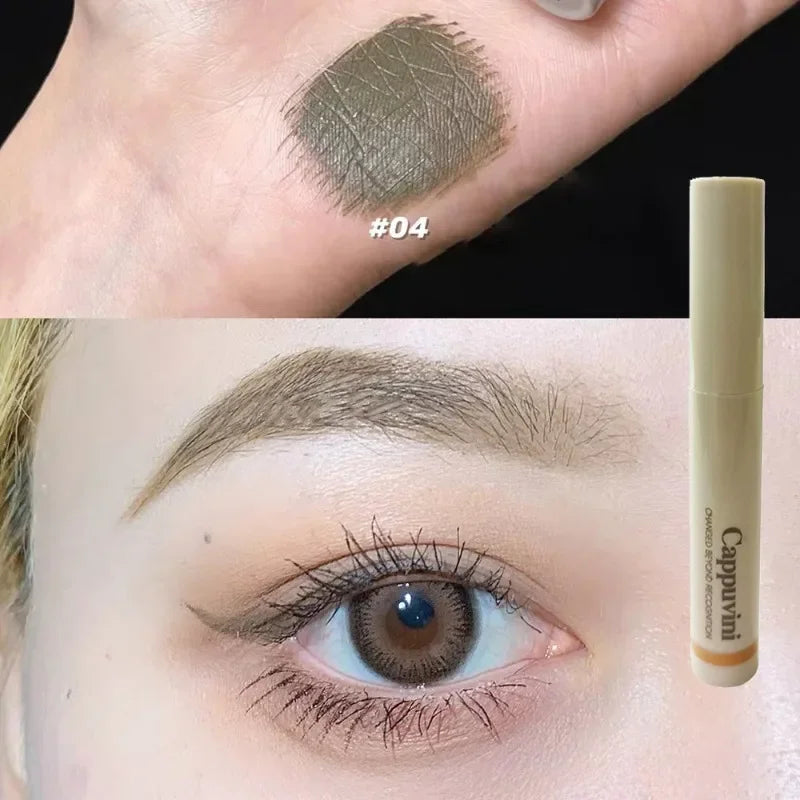 Cocoa Brown Eyebrow Tint Cream Waterproof Natural Eyebrow Tattoo Cream Light Color Eyebrows Make Up Smooth Fluff Brow Dye Pencil Qme
