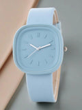 Women's Watch Macaron Series Harajuku Style Candy Color Jelly Simple High-Quality Quartz Watch Qme A No