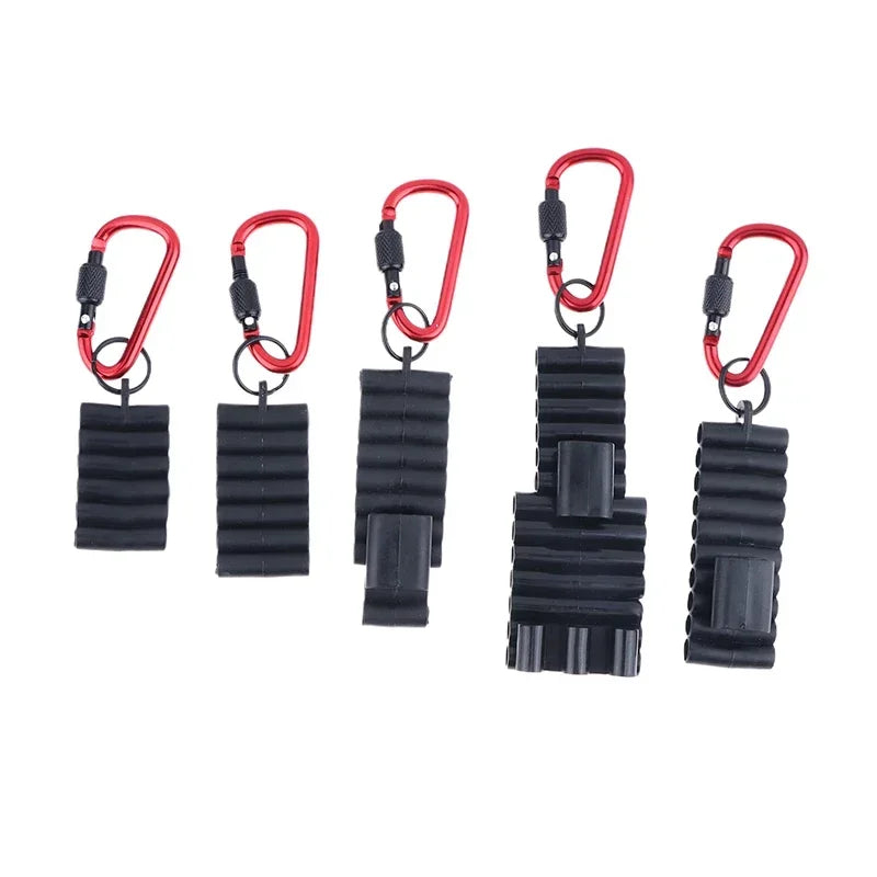 Portable Rubber Screwdriver Bit Holder With Carabiner Keychain Bits Holder Multi Cross Driver Bit Organizer Sleeve Holder Qme