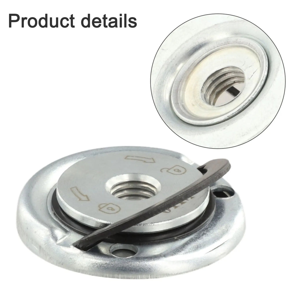 M10 Thread Angle Grinder Self-locking Pressing Plate Steel Angle Grinder Quick Release Flange Nut Clamping Power Tool Accessorie Qme