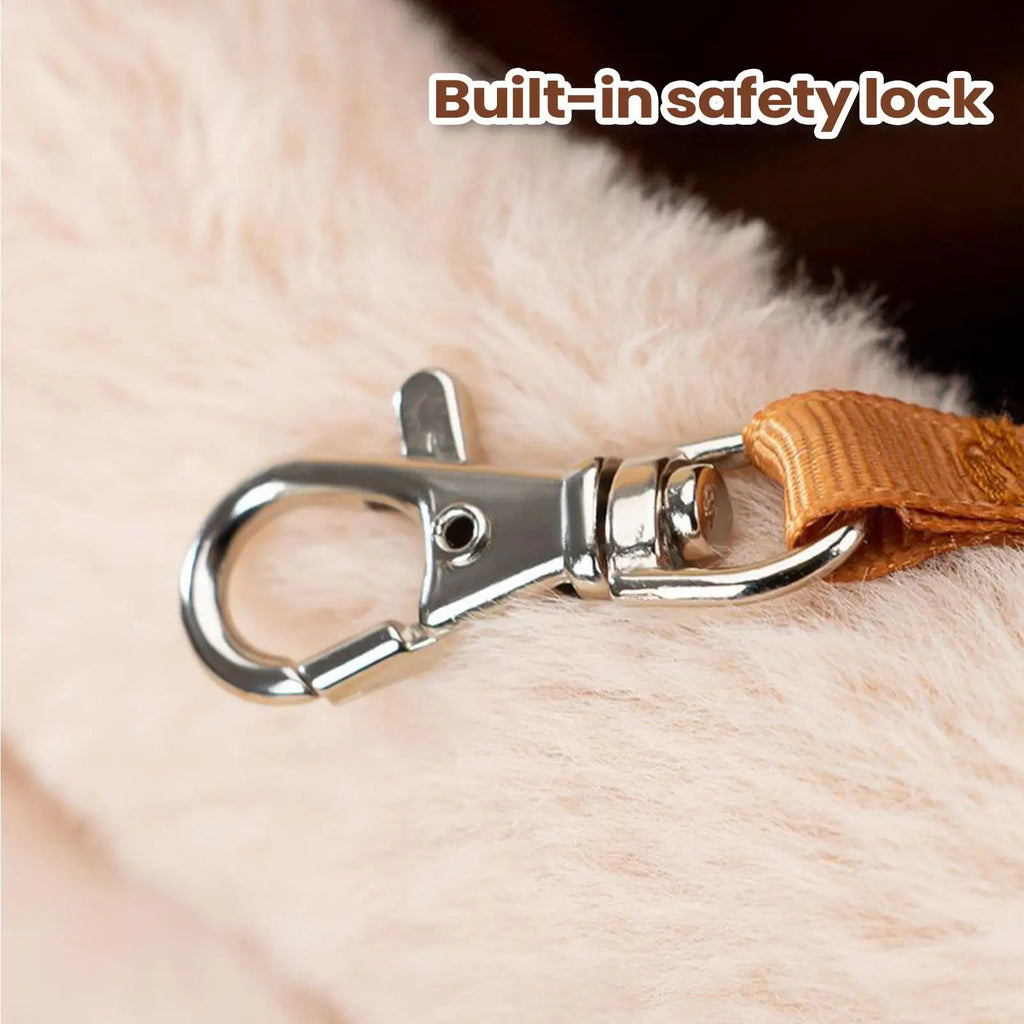 Cat Carrying Bag Pet Plush Elk Shape Backpack Winter Puppy Outgoing Backpack For Travel Hiking Outdoor Camping Indoor Qme