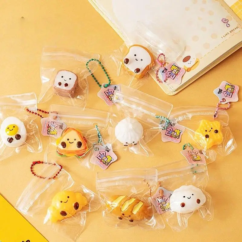 Bread Dumping Food Stress Relief Squeeze Toys Mini Mochi Sensory Qme