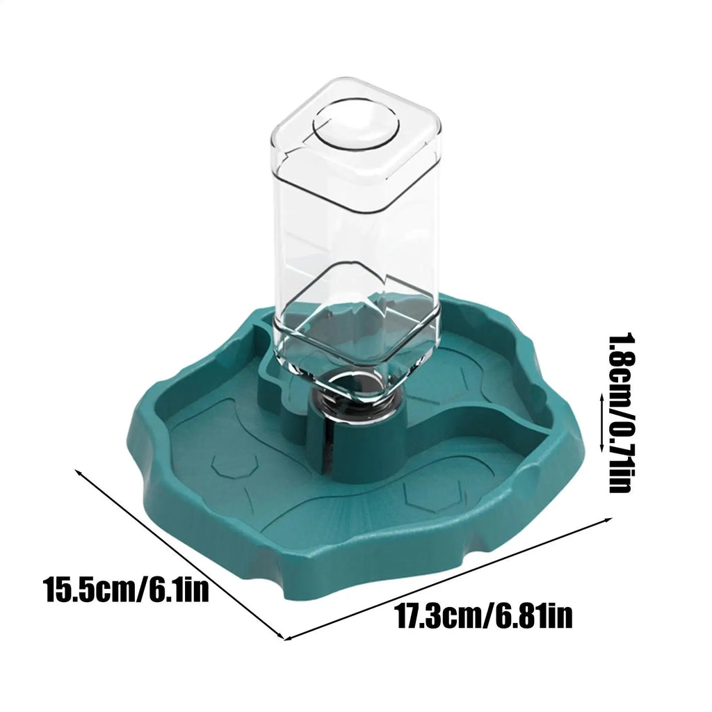Reptile Water Feeder 1 Detachable Waterer Terrarium Tank Food Feeders Qme