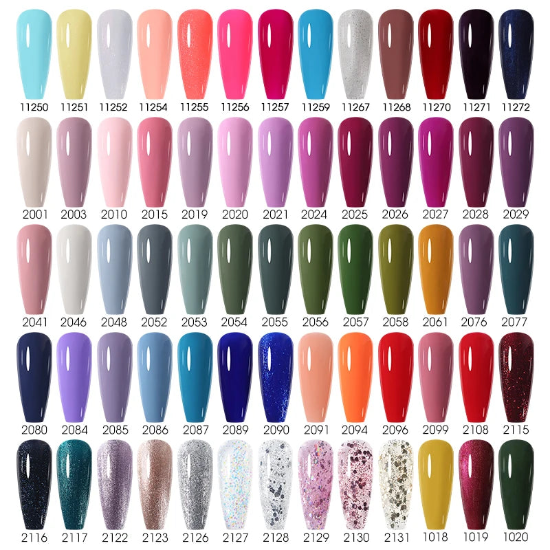 NAILCO Green Series Dark Gel Nail Polish Lasting Hybrid Base Matte Qme