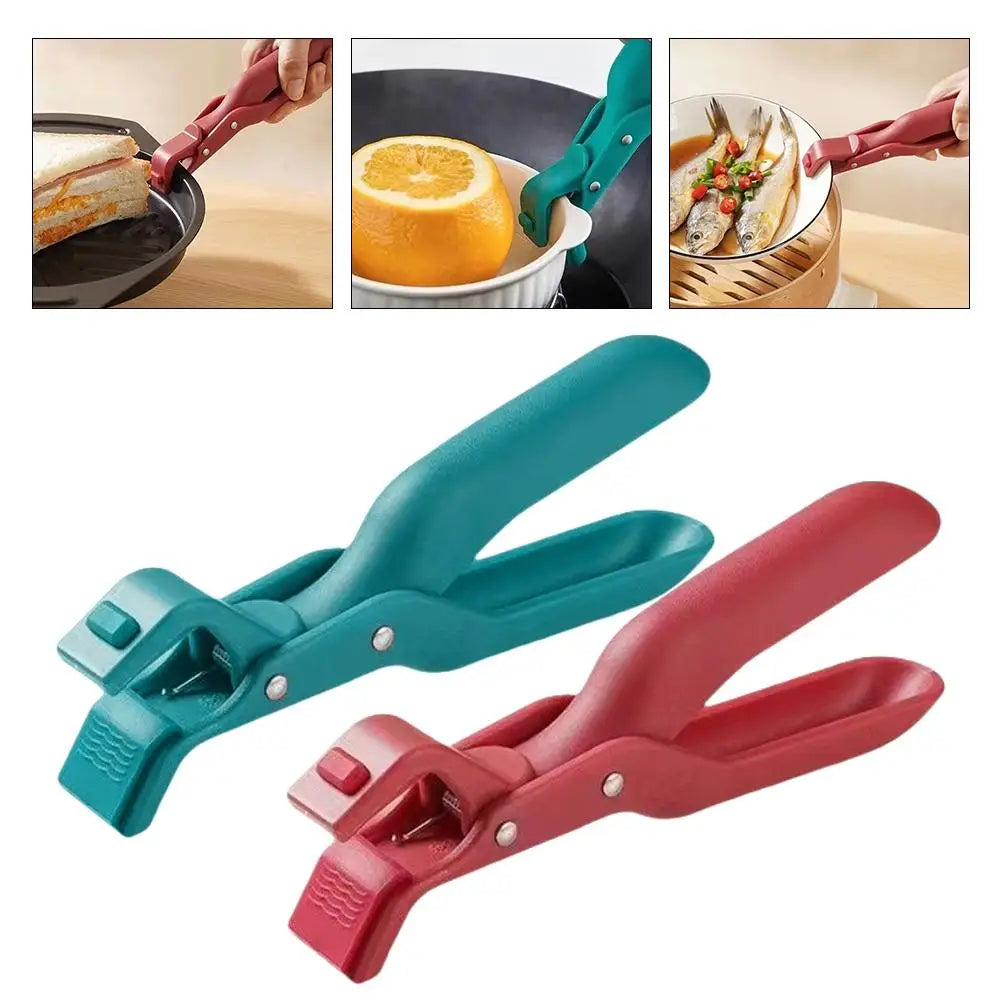2025 Anti-scald Clip Silicone Kitchen Anti Scald Plate Bowl Dish Pot Holder Anti-hot Clip Lifter Kitchen Accessories Gadget Qme