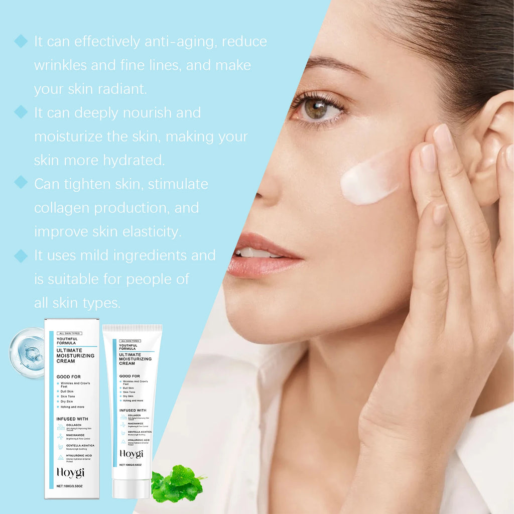 Centella Moisturizing Cream Hyaluronic Acid Daily Nourishing Cream Strengthen Barrier Rejuvenation Oil Control Brighten Skin Car Qme