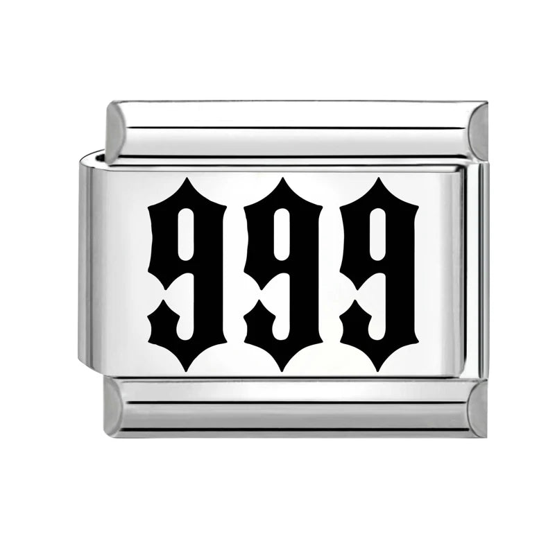 Wholesale Laser Engraving Cute Cats 666 999 Italian Charm Links Fit
