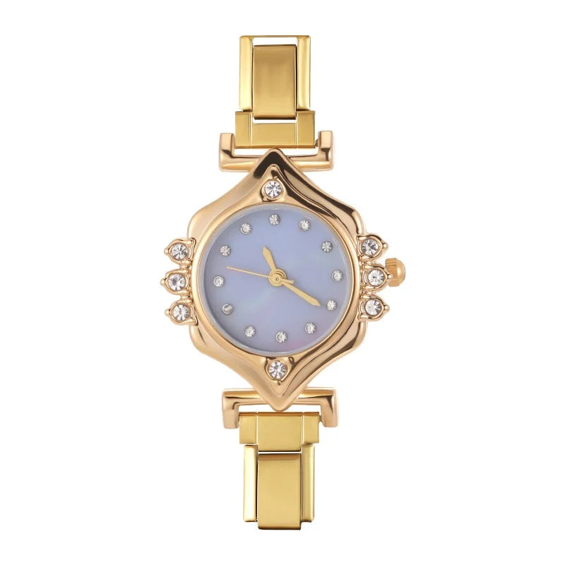 2025New Fit Width Italian Charm Square Zircon Elastic Watch Bracelets