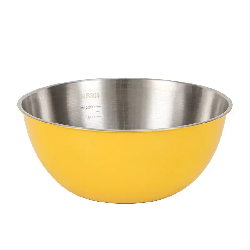 Stainless Steel Cooking Bowl Household Scale Thickened Mixing Egg Qme