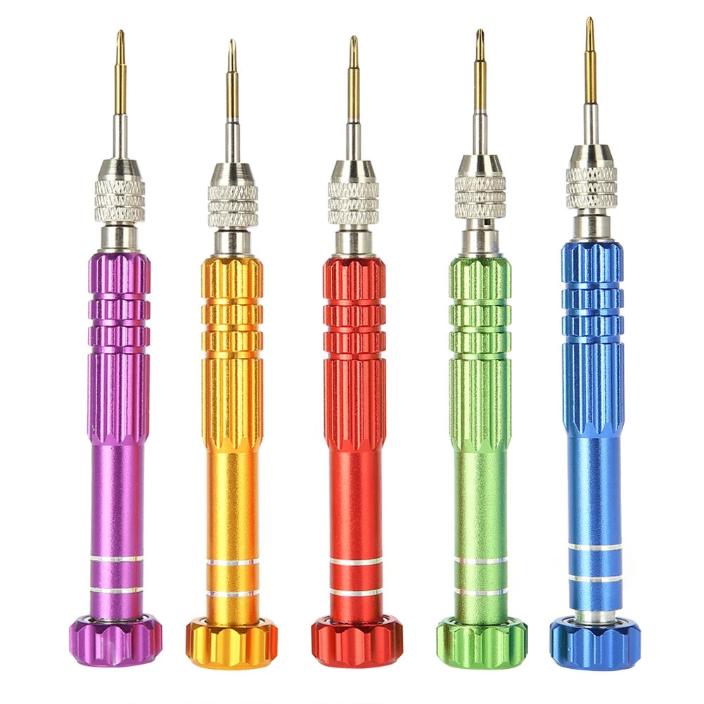 Watch Repair Screwdriver Set Screwdriver Handle With 5 Precision Bits Phone Glasses Watch Repair Tool Kit Repair Screwdriver Qme