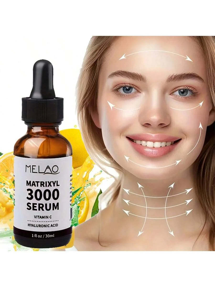 MELAO Matrixyl 3000 Serum: Anti-Aging Face Serum for Wrinkles & Deep Hydration, Boosts Collagen, Visibly Lifts & Firms Skin Qme