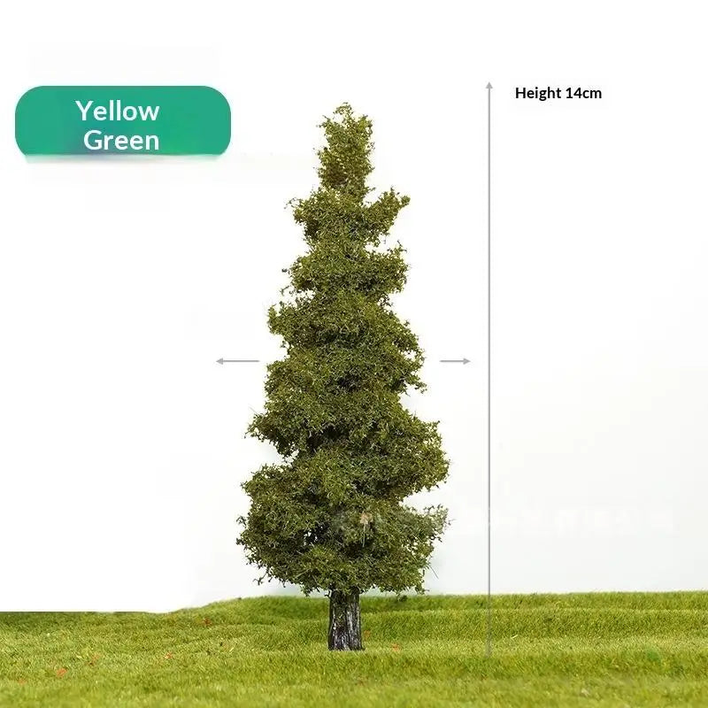 1Pcs Sand Table Material Handmade Diy Landscape Decor 14/21cm Model Pine Tree Train Layout Simulation Wire Tree Model Qme D 14CM