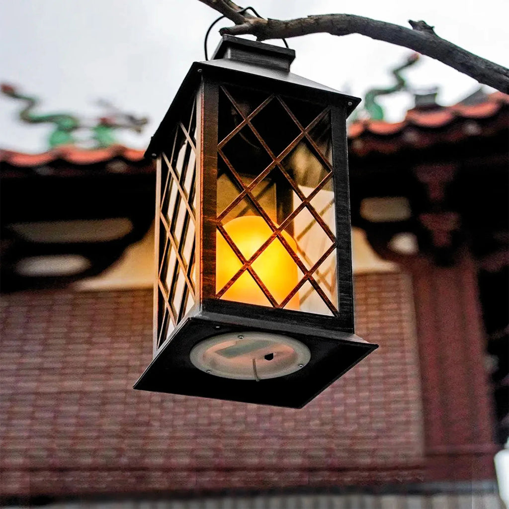 Creative Hanging Lamp Flickering Flameless Candle LED Light for Table Patio Lawn Outdoor Garden Yard Party Hanging Decoration Qme