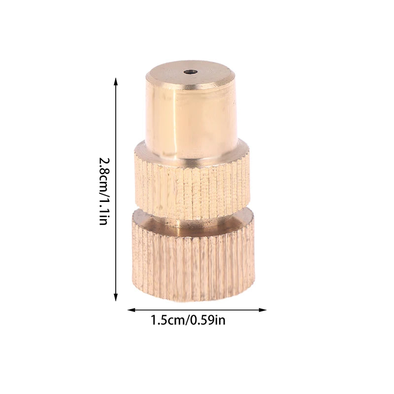Mini Agricultural Copper Atomizing Nozzle Spraying End For Pressure Electric Sprayer Farming Garden Spray Accessories. Qme Gold 2pcs