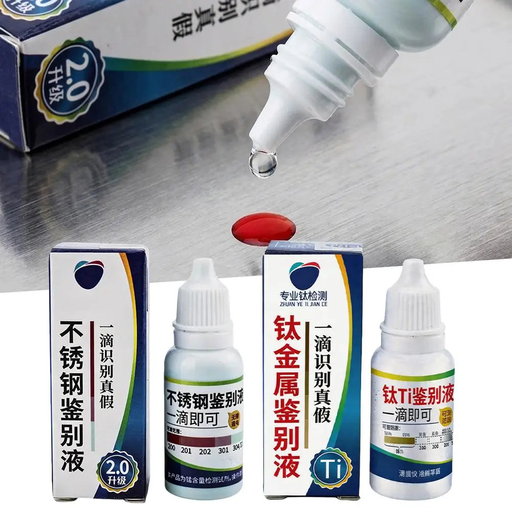 304 316 Detection Liquid Stainless Steel Dentification Fluid Potion Qme