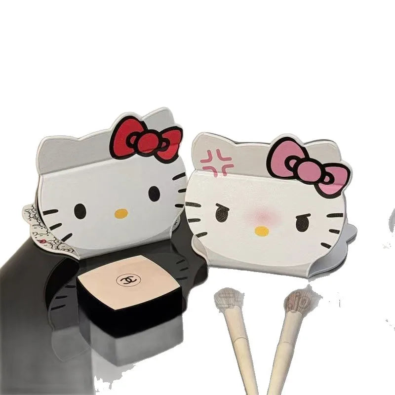 Hello Kitty Folding Makeup Mirror Creative Portable Mini Stands Desk Qme