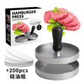 Aluminum Alloy Round Food Mold Plastic Handle Multi-use Baby Patty Qme GRAY