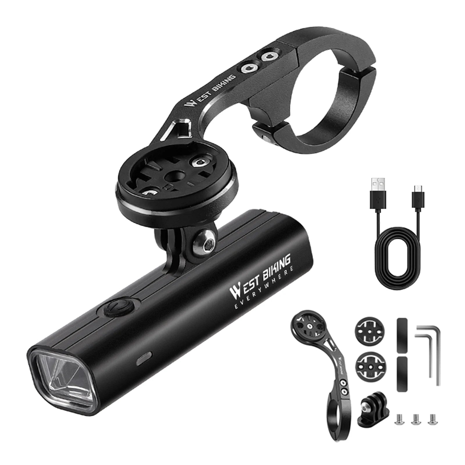 LED Bicycle Lights for Night Riding Lights Rechargeable Waterproof Bicycle Front Light with Rotating Mount 400LM 2000mAh Lights Qme Type A China Mainland