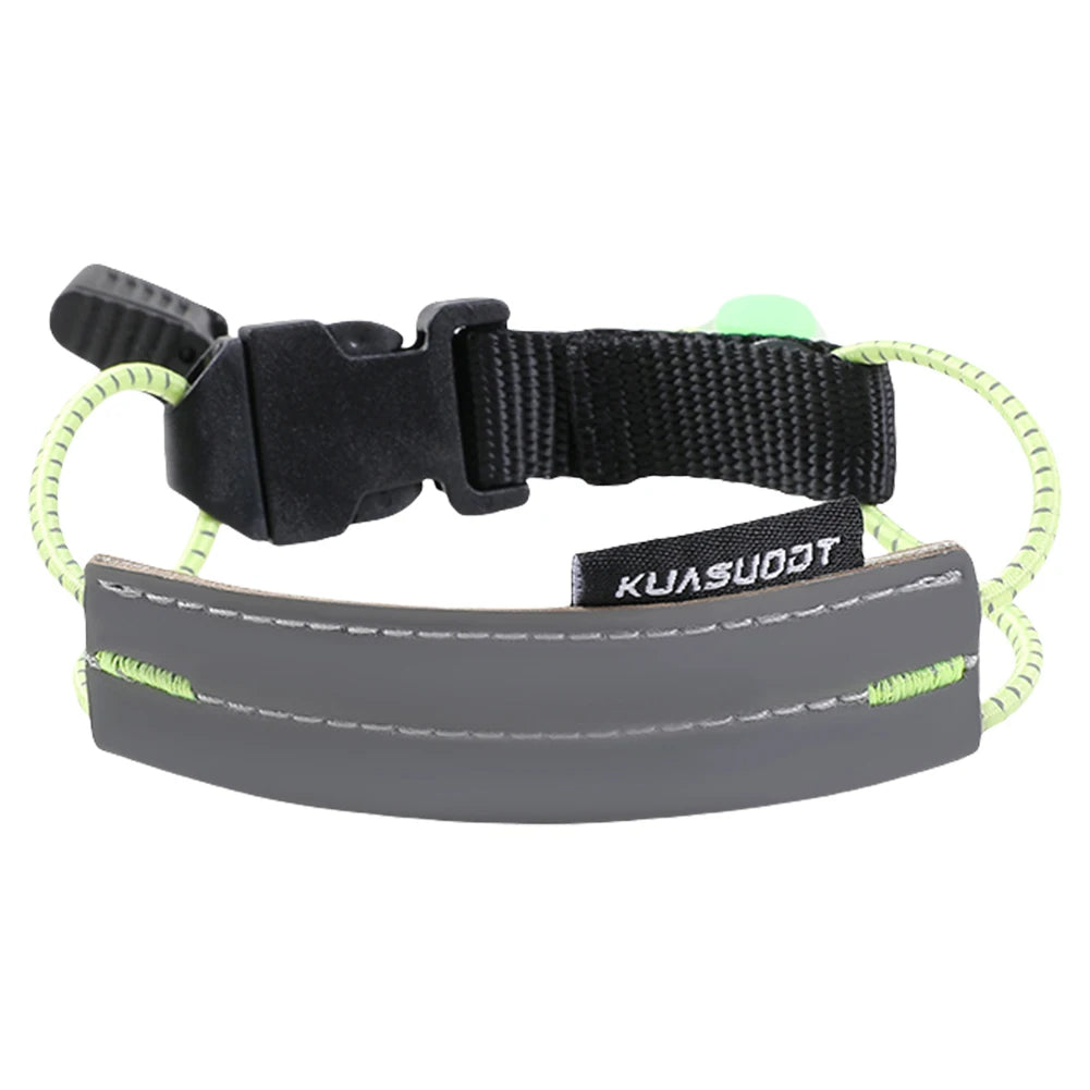 Reflective Bike Pants Strap High Visibility Cycling Pants Cuff Band Bicycle Trouser Bands for Night Walking Cycling Running Qme Green
