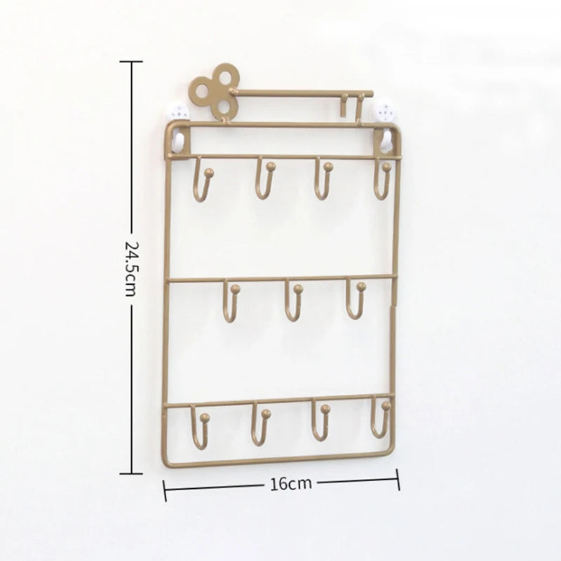 Wall Mounted Key Hook Clip Storage Rack Practical Multifunctional Qme goiden