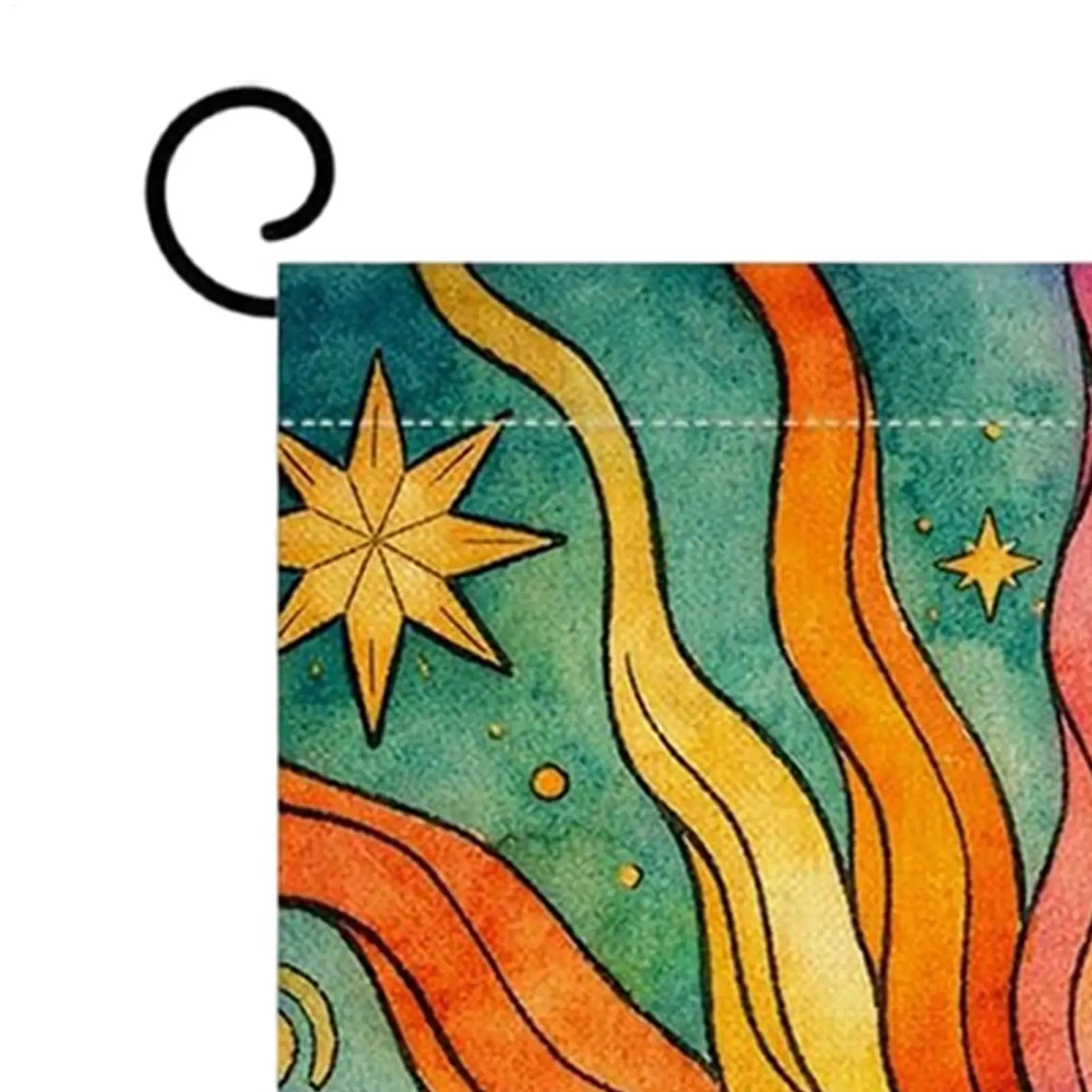 Sun Face Garden Flag 12x18 Inch Double Sided Summer Banner Vibrant Qme