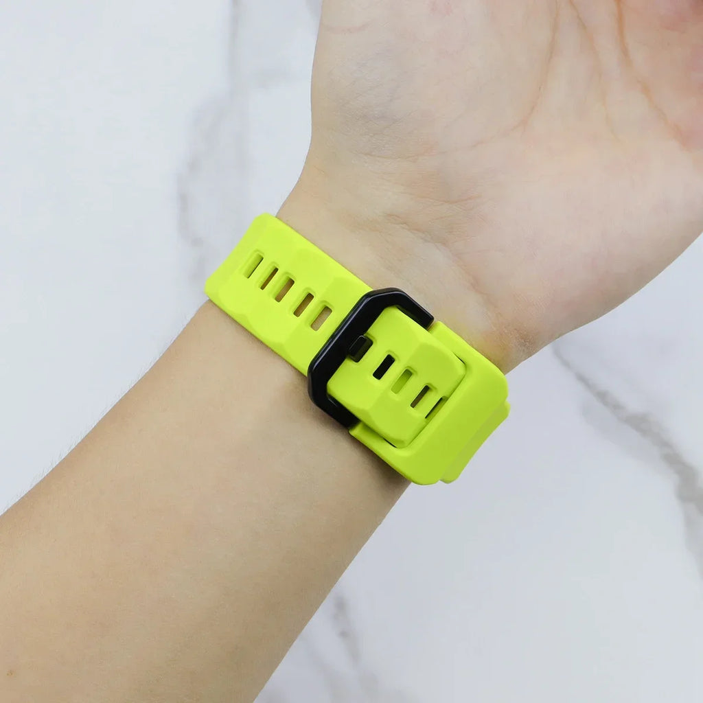 Silicone Sport Strap+Case for apple watch 9 8 7 6 SE 5 Ultra 2 Belt Bracelet Iwatch Series 49mm 45mm 41mm 44mm Protective Cover Qme
