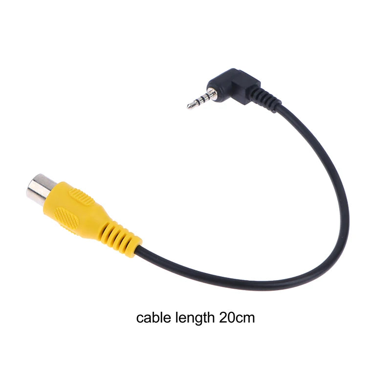 AV Video Cable Adapter Jack Male Plug Female GPS Rear Camera Qme