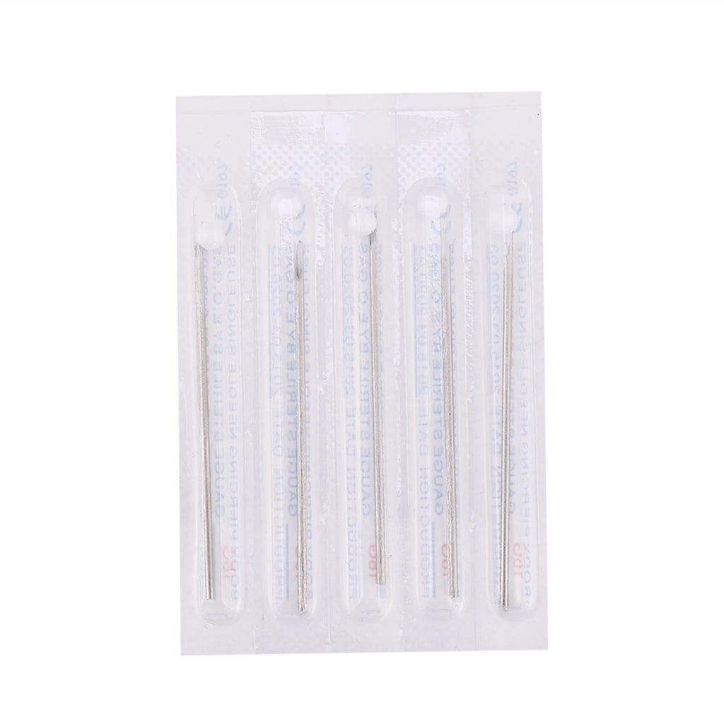 20pcs /set Tongue Nose Belly Button Body Jewelry Piercing Rings Clamp Gloves Needles Tool Kit Body Piercing Ring Kit Qme