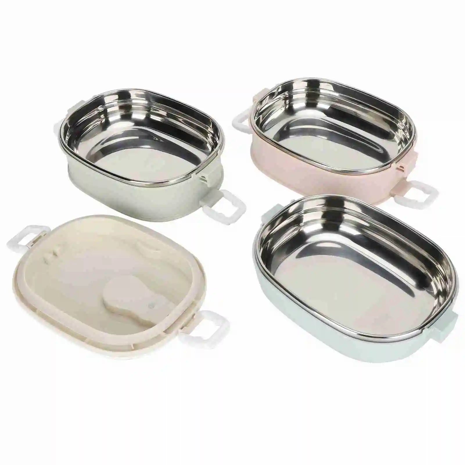 Multi Layer Lunch Box Large Capacity Portable Stainless Steel Food Lunch Container for Office Workers and Students Qme