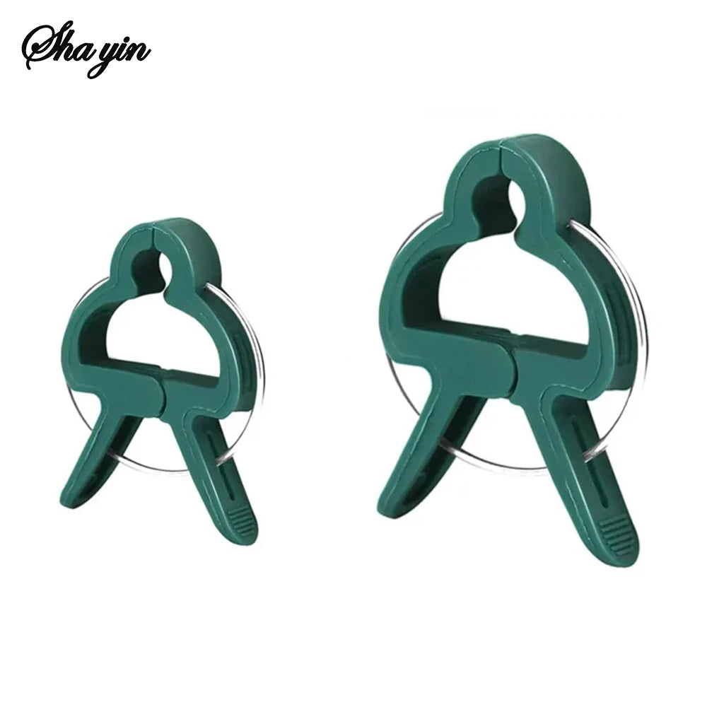 20PCS Garden Butterfly Orchid Garden Set Tomato Plants Clip Plastic Clips Gardening Tools Qme Green 20pcs Big and Small