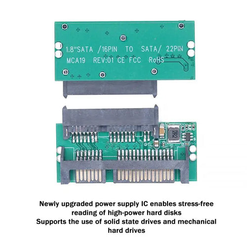 High-performance 1 8 Micro SATA 2 5 Adapter Card 3 3V Laptop SSD Qme