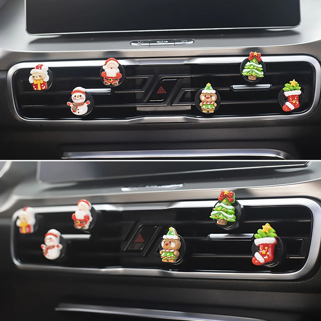 6-piece Christmas Car Perfume Clip Fragrance Decoration Holiday Qme