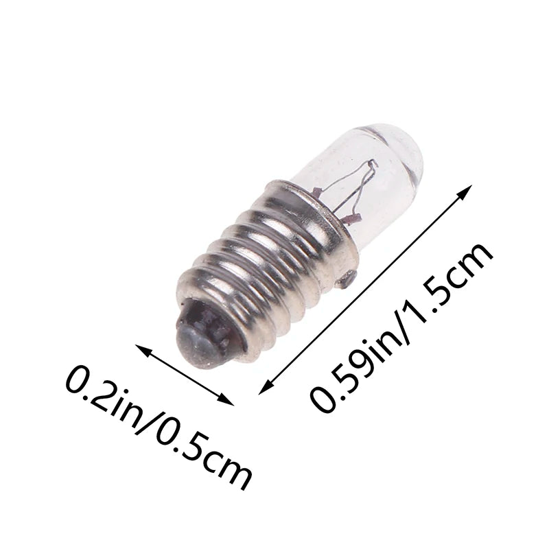 Lot Mini Indicator Light Bulb E5 Screw Mouth Miniature Lamp 6 3V 12V Qme