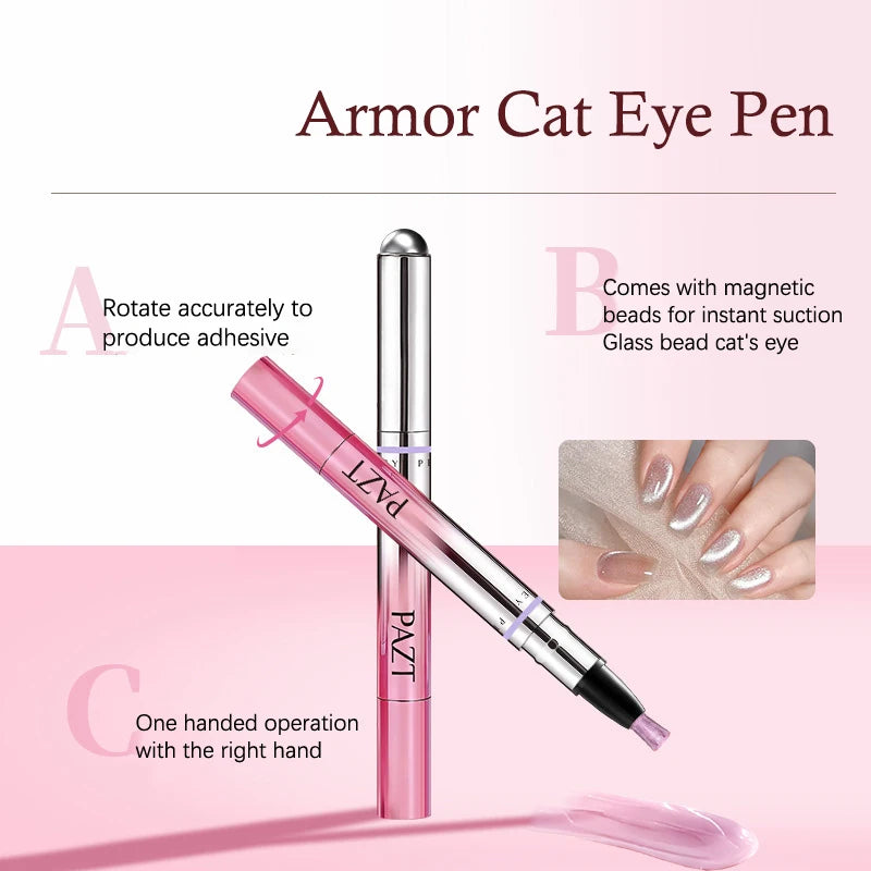 1 Cat Eye Magnetic Pen Nails All-in-one Nail Polish Gel Lazy Manicure Qme