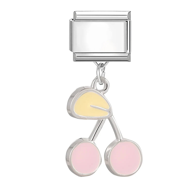 2026 Fashion Sliver Sunflowers Pendant Italian Charm Link Fit