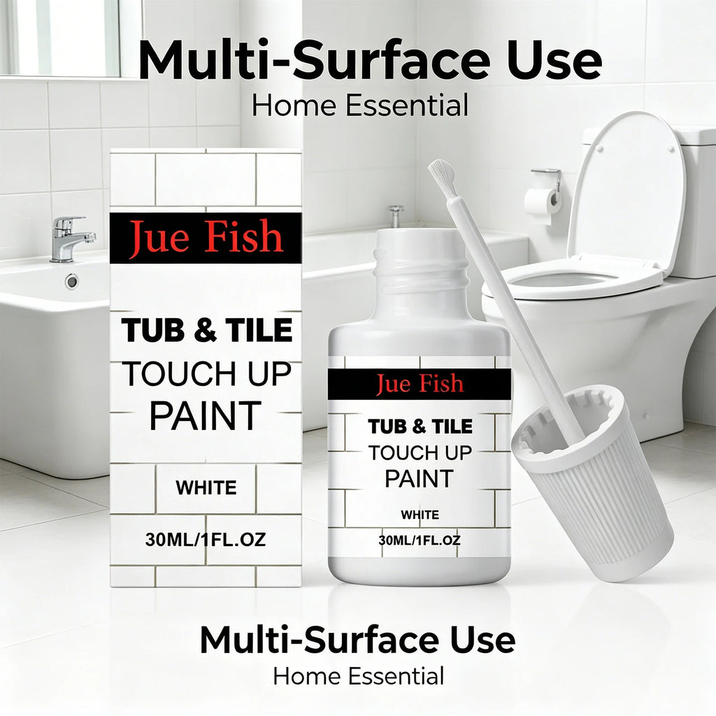 Bathtub Ceramic Repair Paint Covering Scratches & Stains Restore Bright White Luster Renovation Quick Drying Tile Touch up Paint Qme