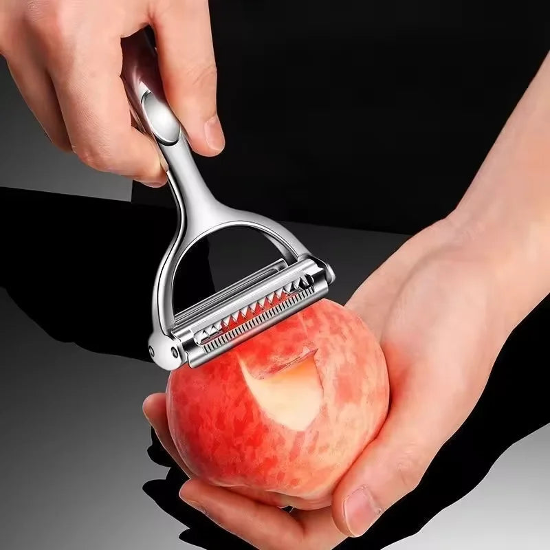 2in1 Stainless Steel Vegetable Peeler Potato Peeler Multi-function Carrot Grater Fruit Tools Kitchen Accessories Cuisine Pelador Qme