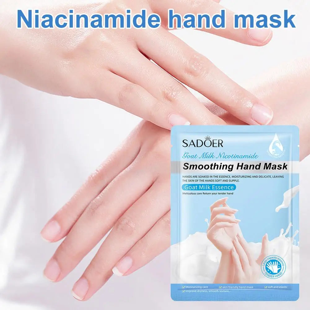 1 Hydrating Hand Mask Gloves Moisturizing Overnight Dry Cracked Hands Qme