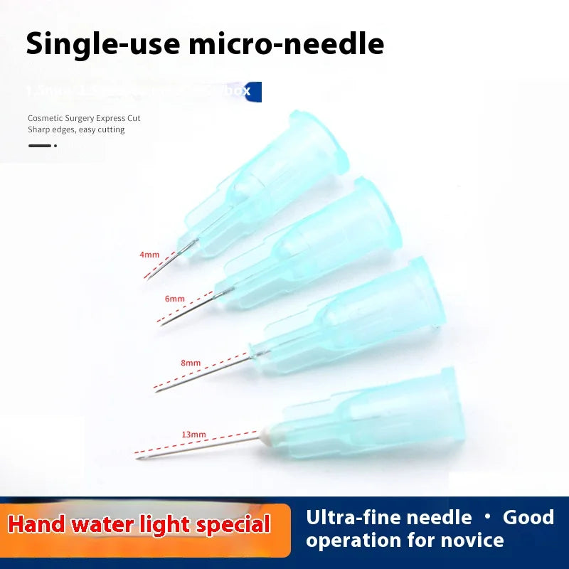 Box Tattoo Needle Transparent Syringe Injection Painless Small Teeth Qme