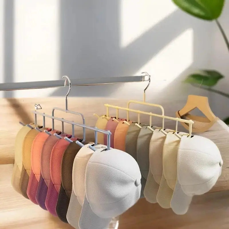 Hanging Hooks Fits 8 Tall Caps Dorm Closet Wall Mounted Baseball Hat Qme
