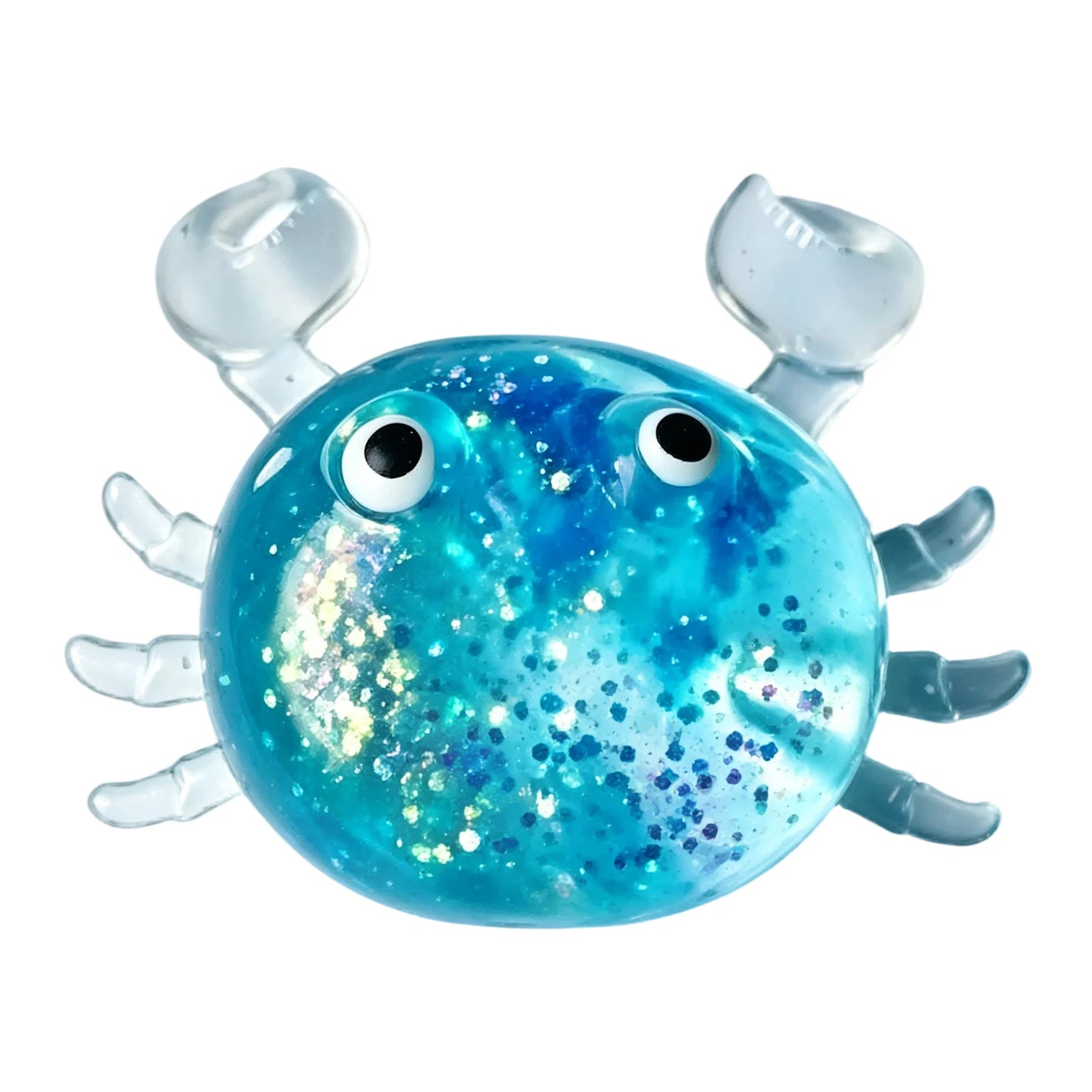 Small Colorful Crab Slow-rising Sensory Toy for Anxiety and Relaxation New Fun Fidget Toy for Adult Creative Home Decoration Qme Blue One Size