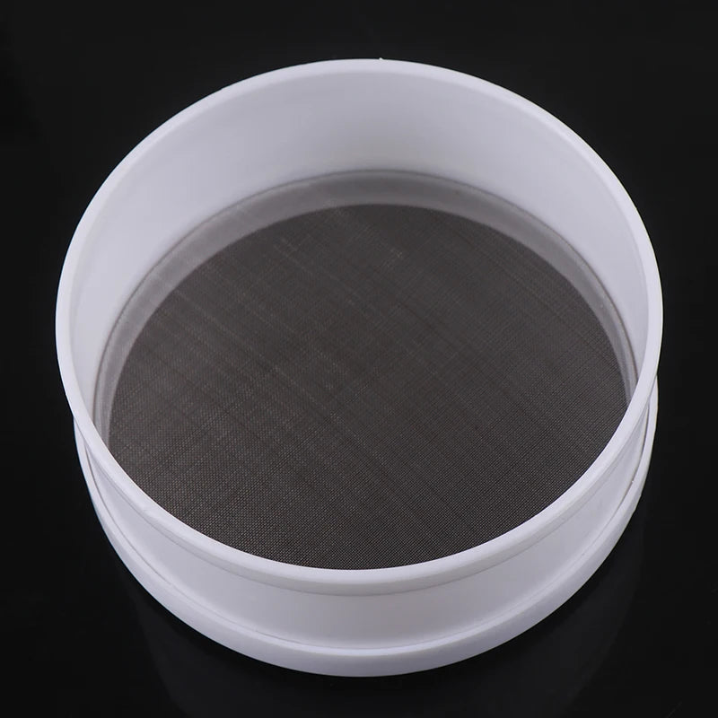 White Plastic Fine Mesh Strainer Flour Colander Sifter Sieve Kitchen Tool. Qme