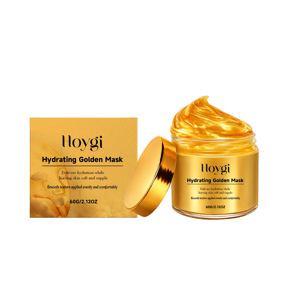 Hydrating Golden Mask Collagen Gold Peel Off Facial Mask Moisturizing Firming Reduces Wrinkles Removes Blackheads Dirt & Oils Qme 60g Boxed