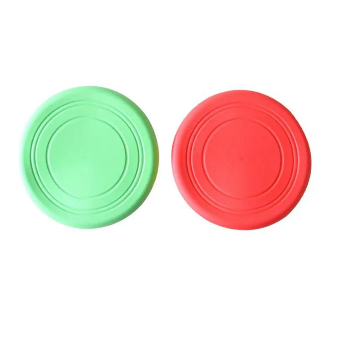 A 6 Colors Silicone Flying Saucer Funny Dog Cat Toy Dog Game Flying Discs Resistant Chew Puppy Training Interactive Pet Supplies Qme 2pcs Image StyleA 18cm